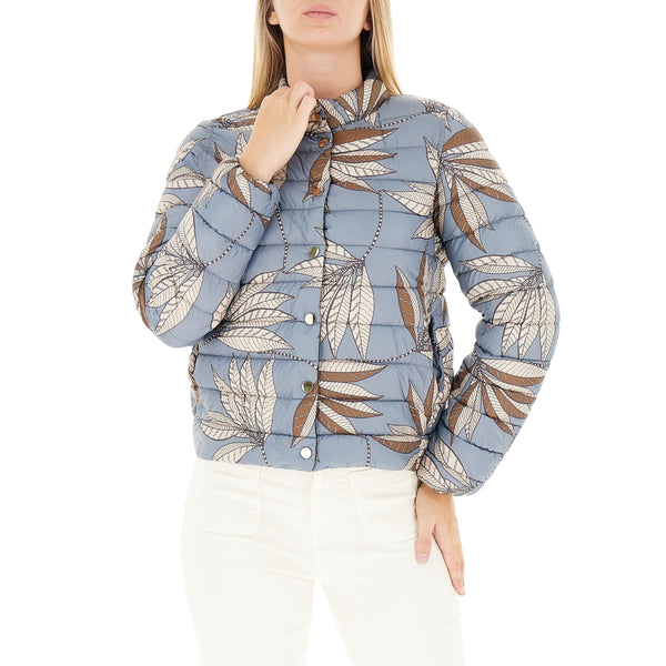 Piumino Donna Corto Fantasia Reversibile